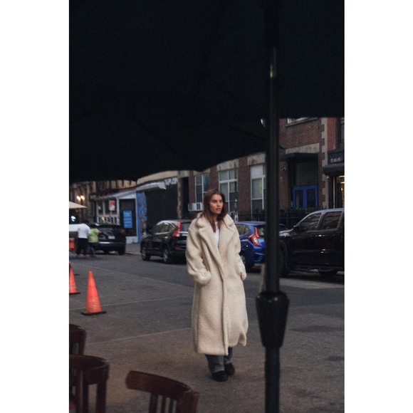 Zara Long Fleece Coat Size XXL - Picture 6 of 9